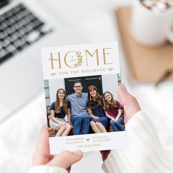Holiday Cards - Home For The Holidays Moving Announcement