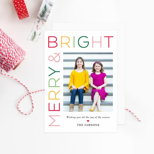Holiday Cards - So Bright Christmas Card
