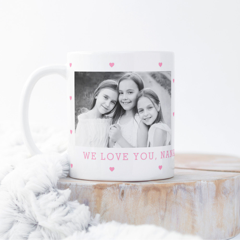 Sweet Hearts Personalized Photo Mug Valentine's Day Custom Gift