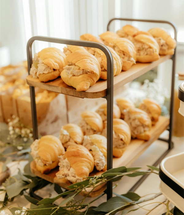 Easy Elegant Party Food - Mini Croissant Sandwiches