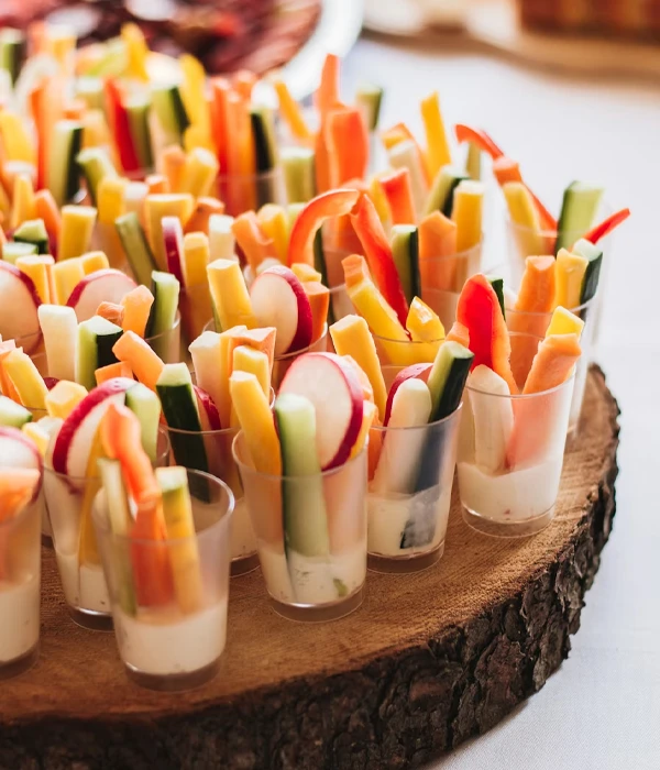 Easy Elegant Party Food - Veggie Dip Cups