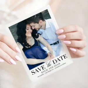 Simple Frame Wedding Save The Date Card