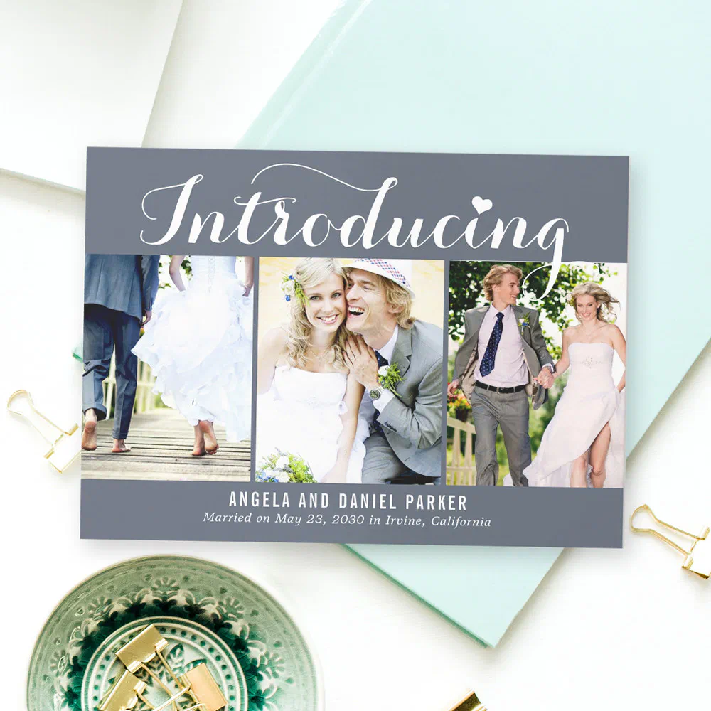 Sweet Introduction Wedding Announcement