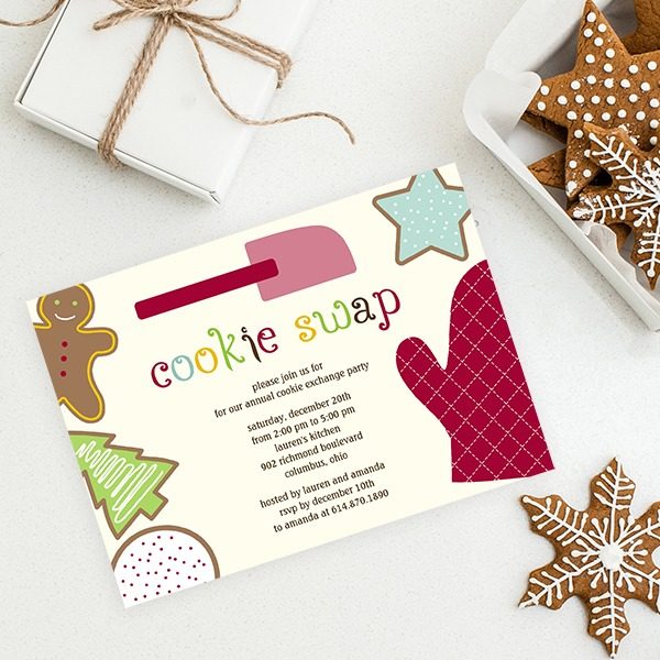 Christmas Party - Cookie Swap Holiday Party Invitation