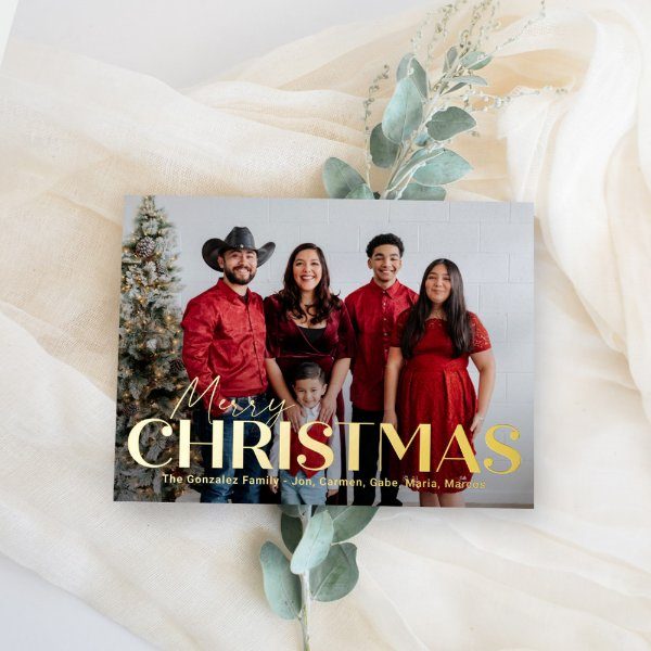 Holiday Cards - Classic Bold Christmas Card