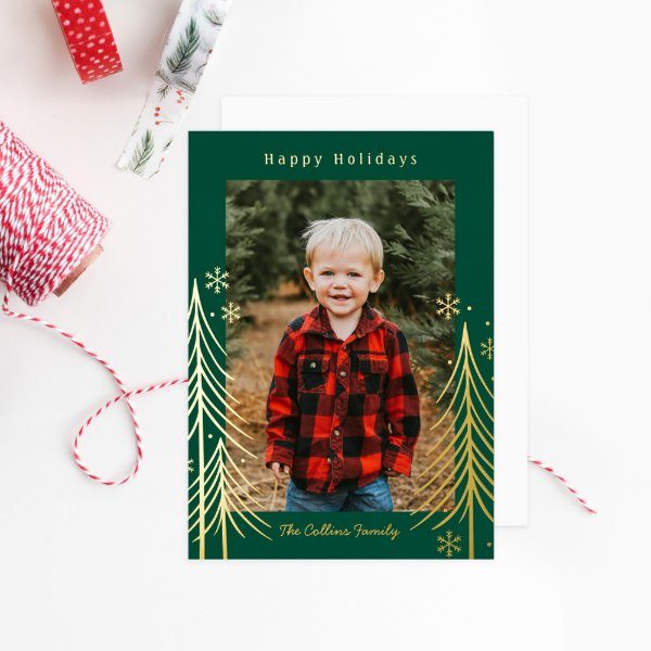 Holiday Cards - Winter Scene Christmas Card
