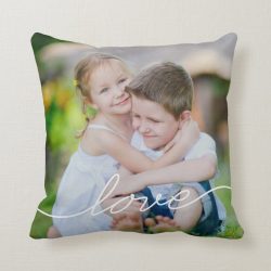 Love Writing Personalized Custom Throw Pillow
