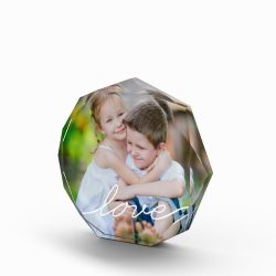 Written Love Personalized Gift Acrylic Photo Block